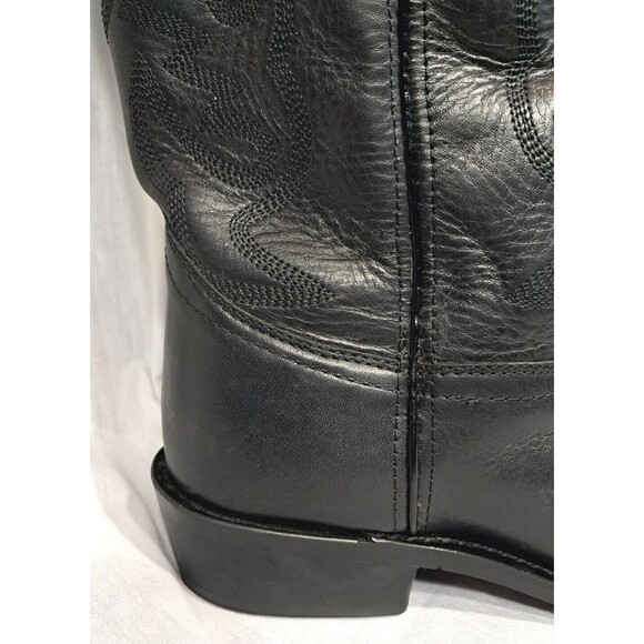 Smoky Mountain Mens Pull On Denver Cowboy Black Leather Boot Size 10  4032 - Picture 12 of 12